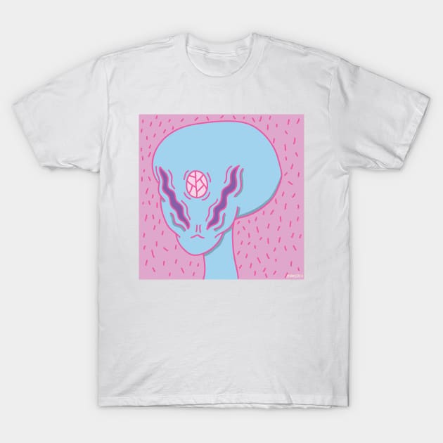 Crystal Alien T-Shirt by jamezzzilla